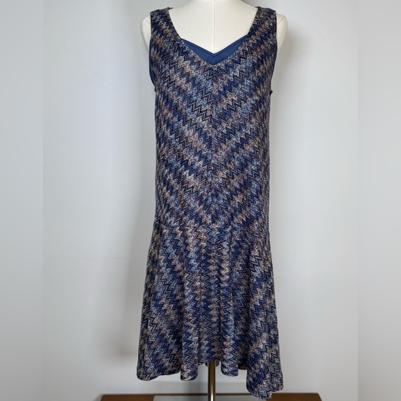 Anthropologie | Maeve Westwater Chevron multicolor Knit Dress Womens Size Small - Picture 1 of 14
